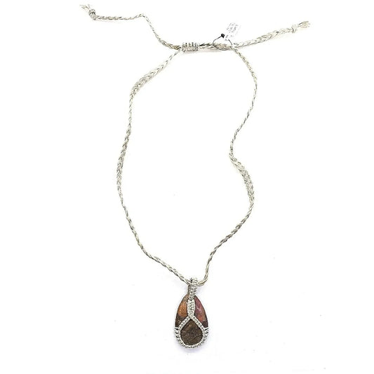 FREE PEOPLE Genuine Stone Pendant Boho Necklace-NWT $48