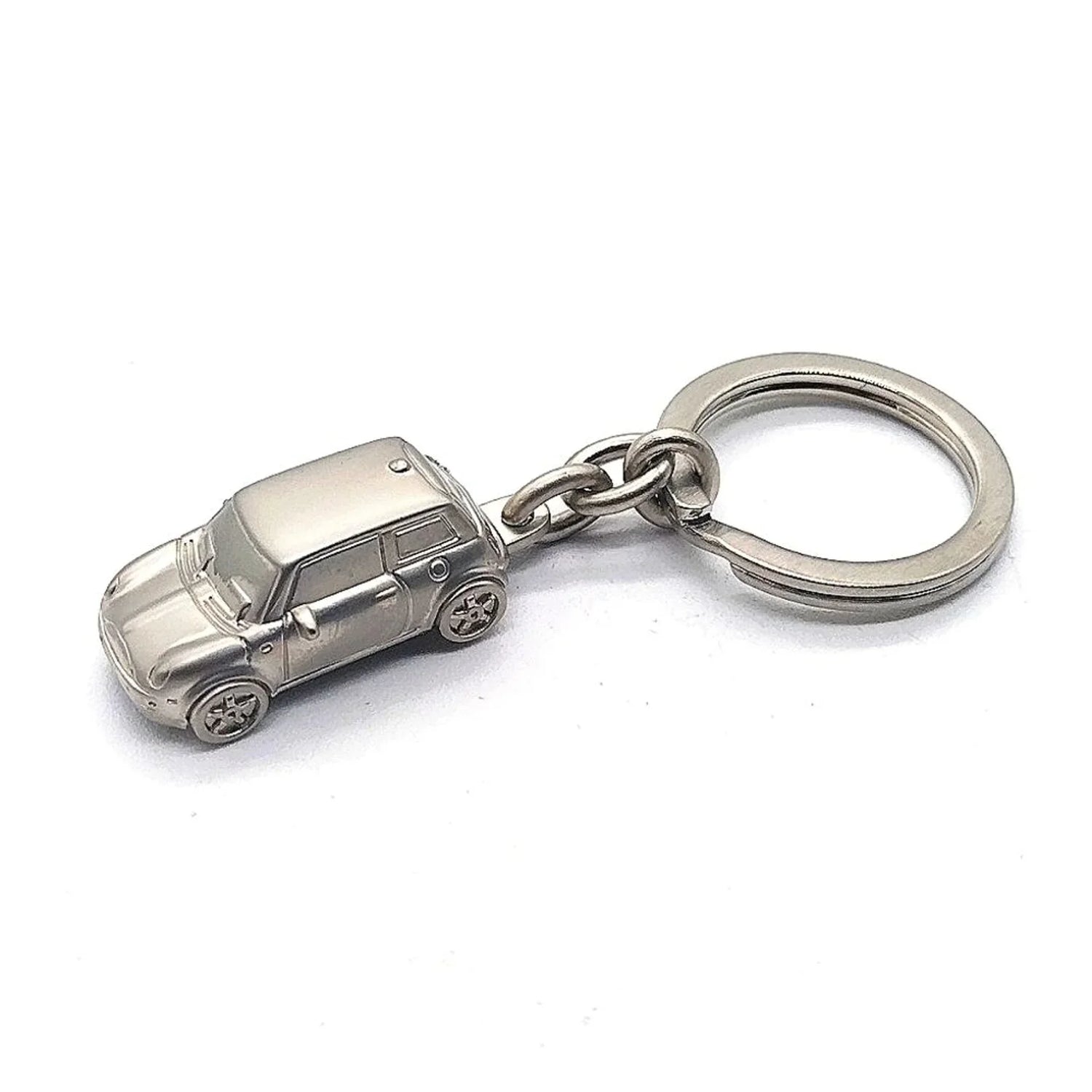 Authentic Mini Cooper Keychain Fob OEM in Nickel-Rare-New without box