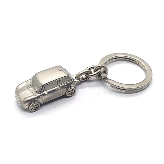 Authentic Mini Cooper Keychain Fob OEM in Nickel-Rare-New without box