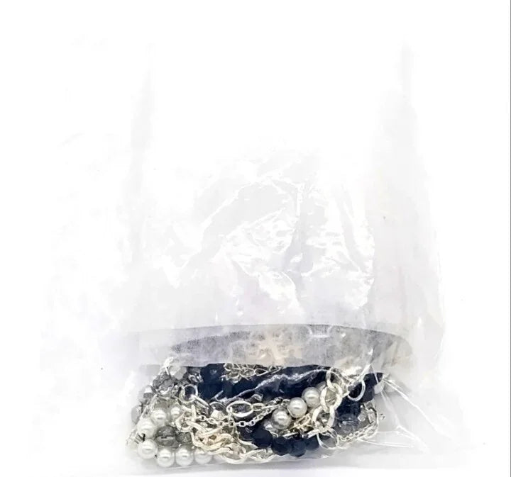 White House Black Market Black/White Faux Pearl Torsade Necklace 570103383