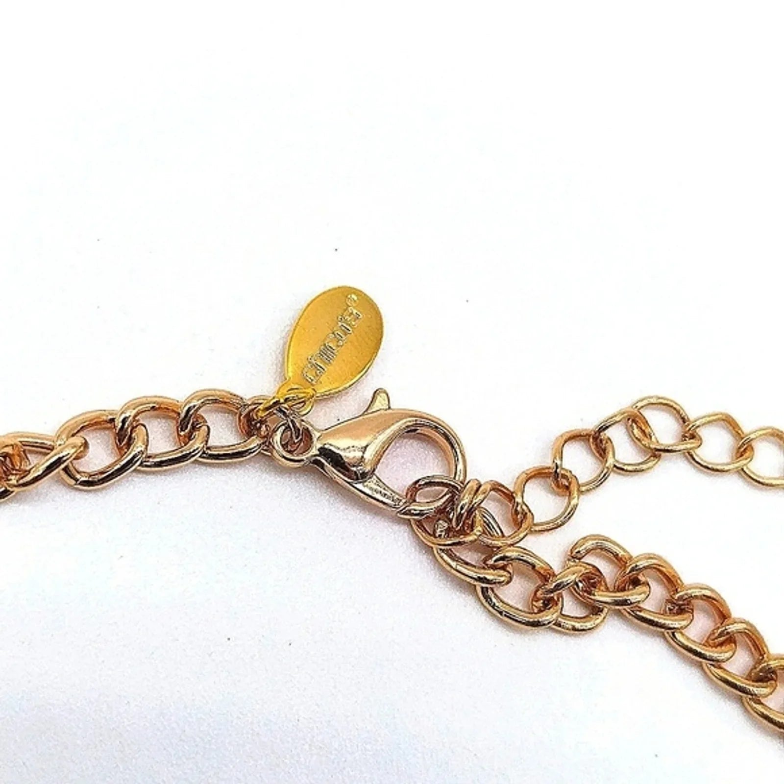 NEW CHICO'S Statement Collar Bib Necklace with extension in Reflective Gold