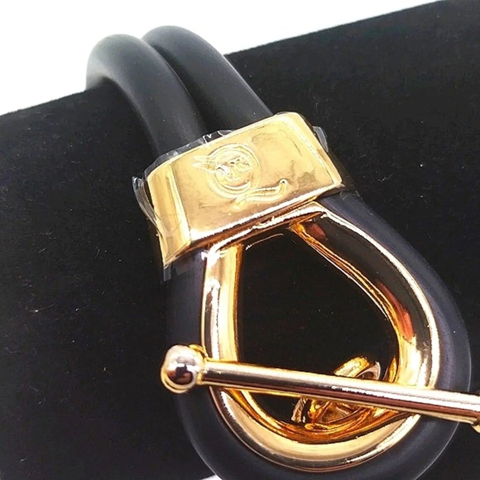 Alexander McQueen Double Layered Rubber Corded Bracelet