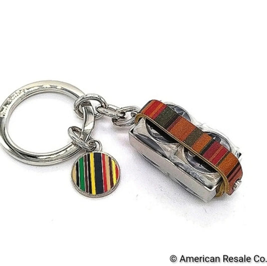 50% Off! $179 Paul Smith Vintage Dice Leather Keychain Fob