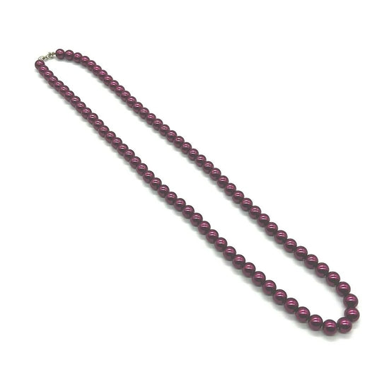 Vintage JOAN RIVERS Signed 30” Classic Collection Purple Pearl Necklace