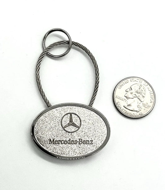 MERCEDES BENZ OEM Rare Cable Keychain Fob-Genuine #6688