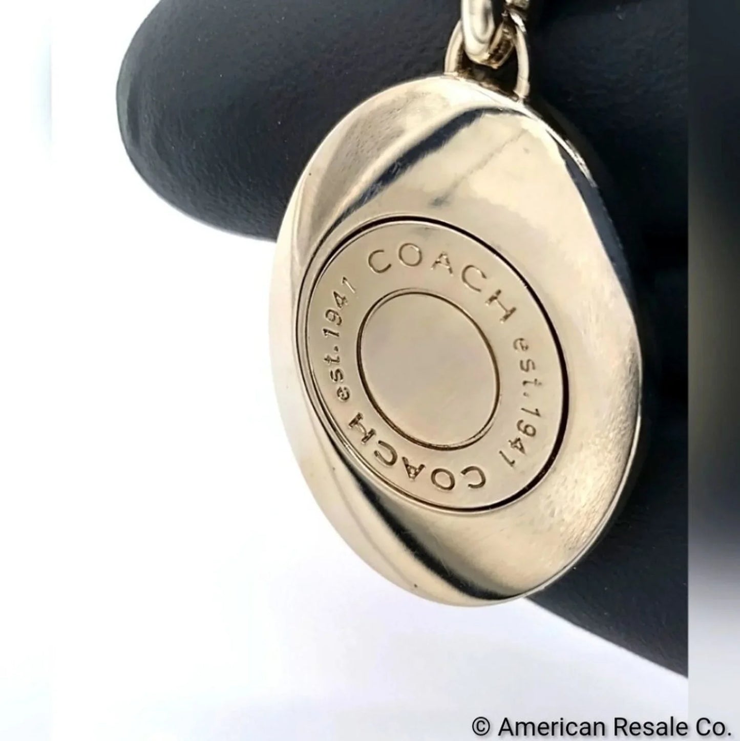 Vintage COACH Matte Neon Pink Turn-lock Valet Dual Fob Keychain