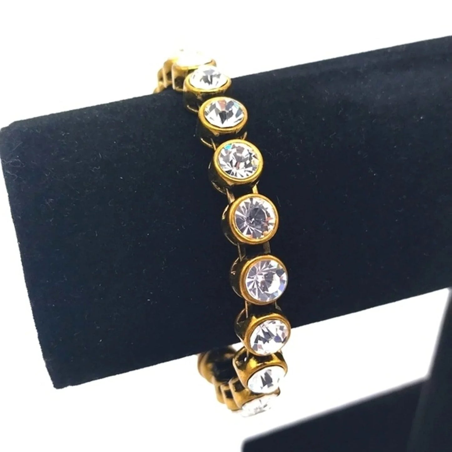 $40 Chicos CZ Cubic Zirconia Rasa Bangle Bracelets NWT