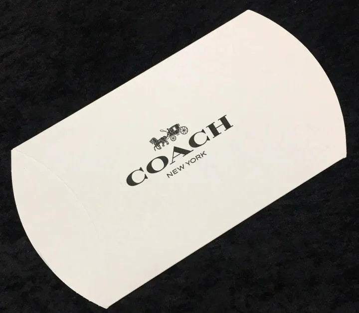 Lot of 5 Coach New York Pillow Boxes Gift Jewelry Wallet Wristlet Logo White New