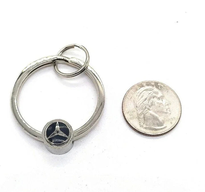 OEM Mercedes Benz Vintage Retro Keychain Fob NIB