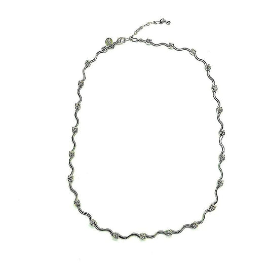 JOAN RIVERS 18” Vintage Delicate Crystal Silver Statement Collar Necklace-NEW