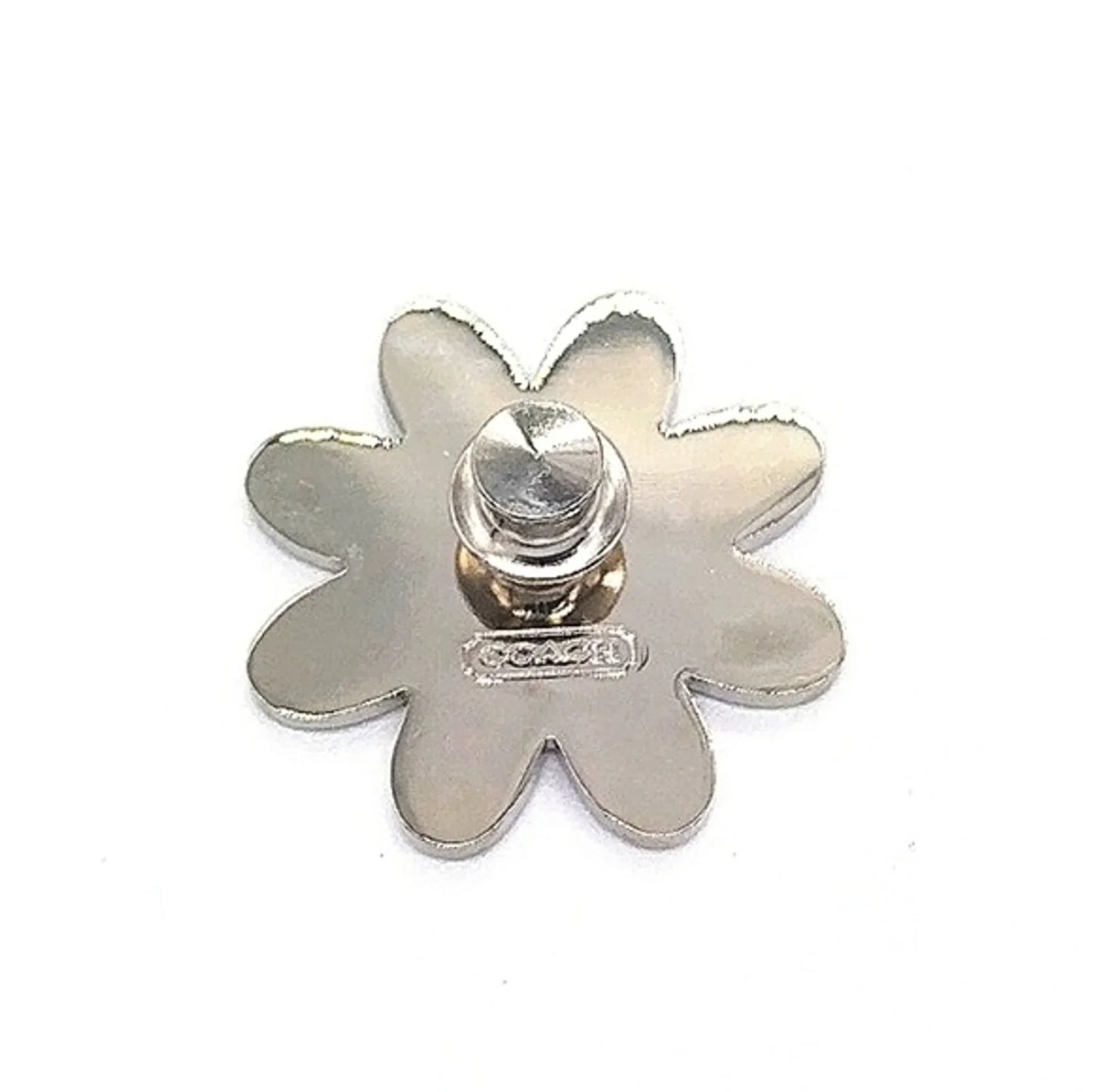 COACH Rare Vintage Sky Blue Daisy Kilt Pin Brooch Purse Backpack Charm