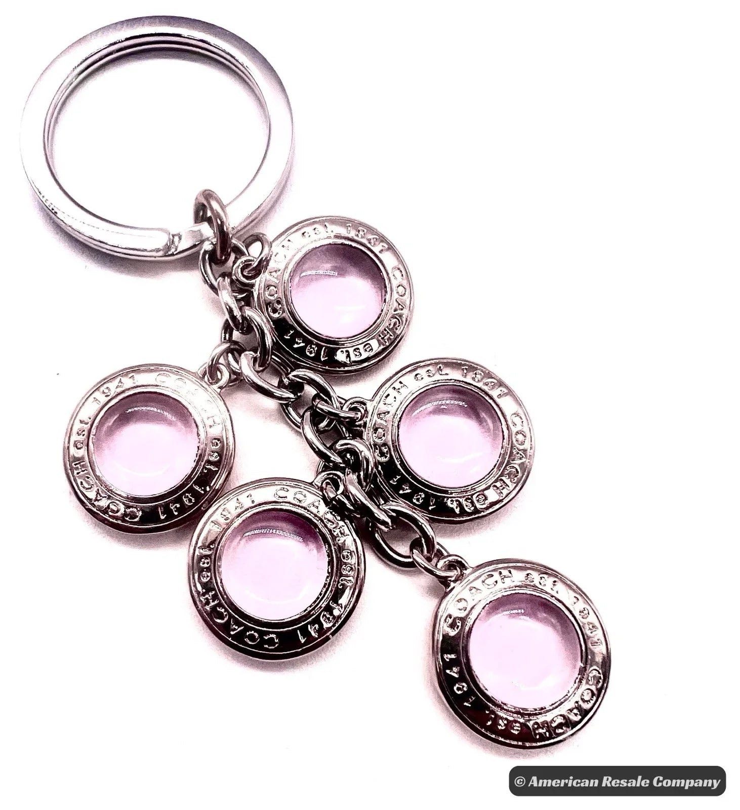 COACH Vintage Cascading Tiger Eye Multi Charm Keychain Fob-Authentic-Rare! $129