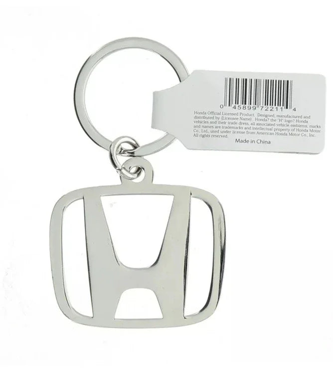 Honda Key Chain Emblem Metal 712211 Honda Logo Key Ring In Silver. SHIPS FAST!