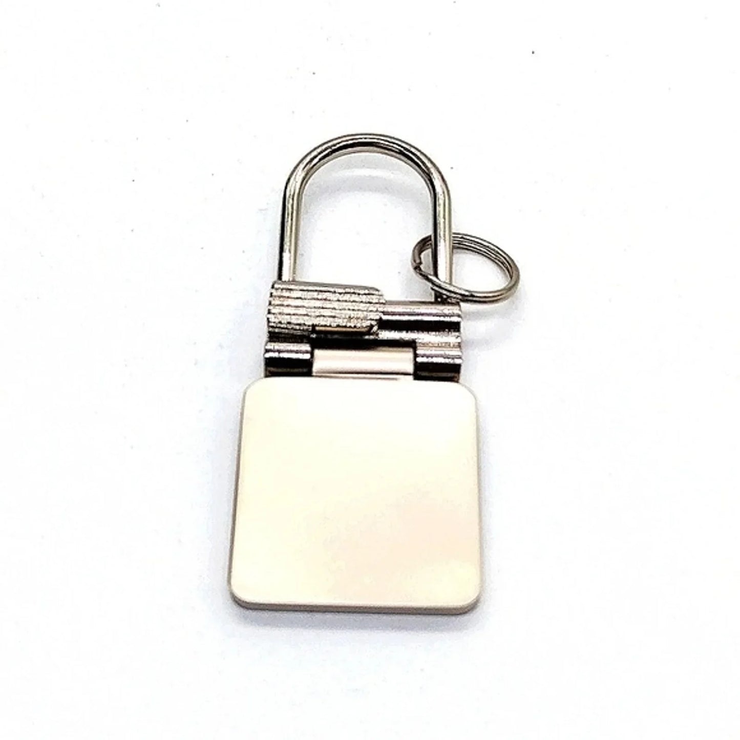 NIB Authentic Mercedes Benz Vintage Keychain Key Fob in Nickel-OEM