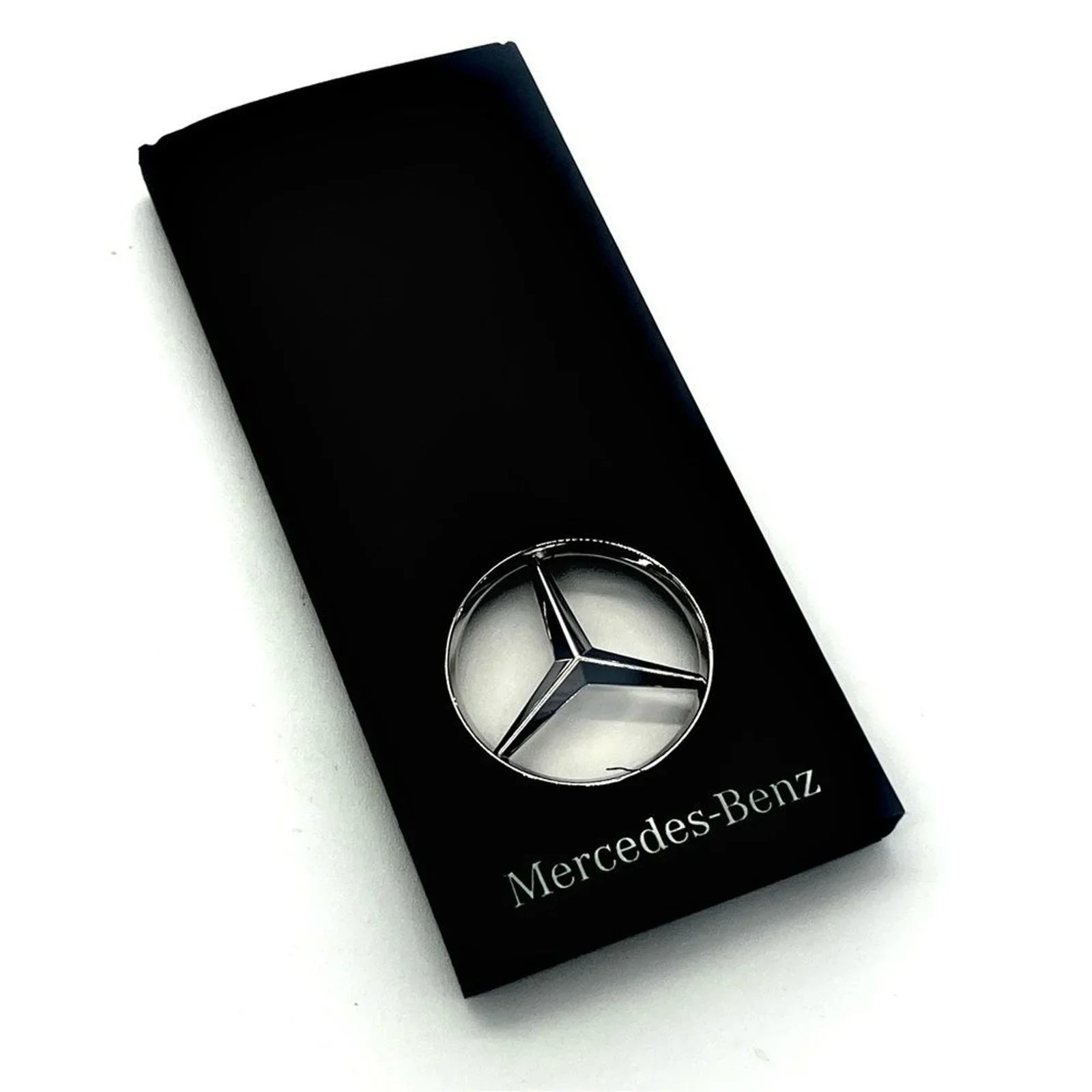 New Genuine OEM Mercedes-Benz Brussels Silver Stainless Steel Keychain B66957516