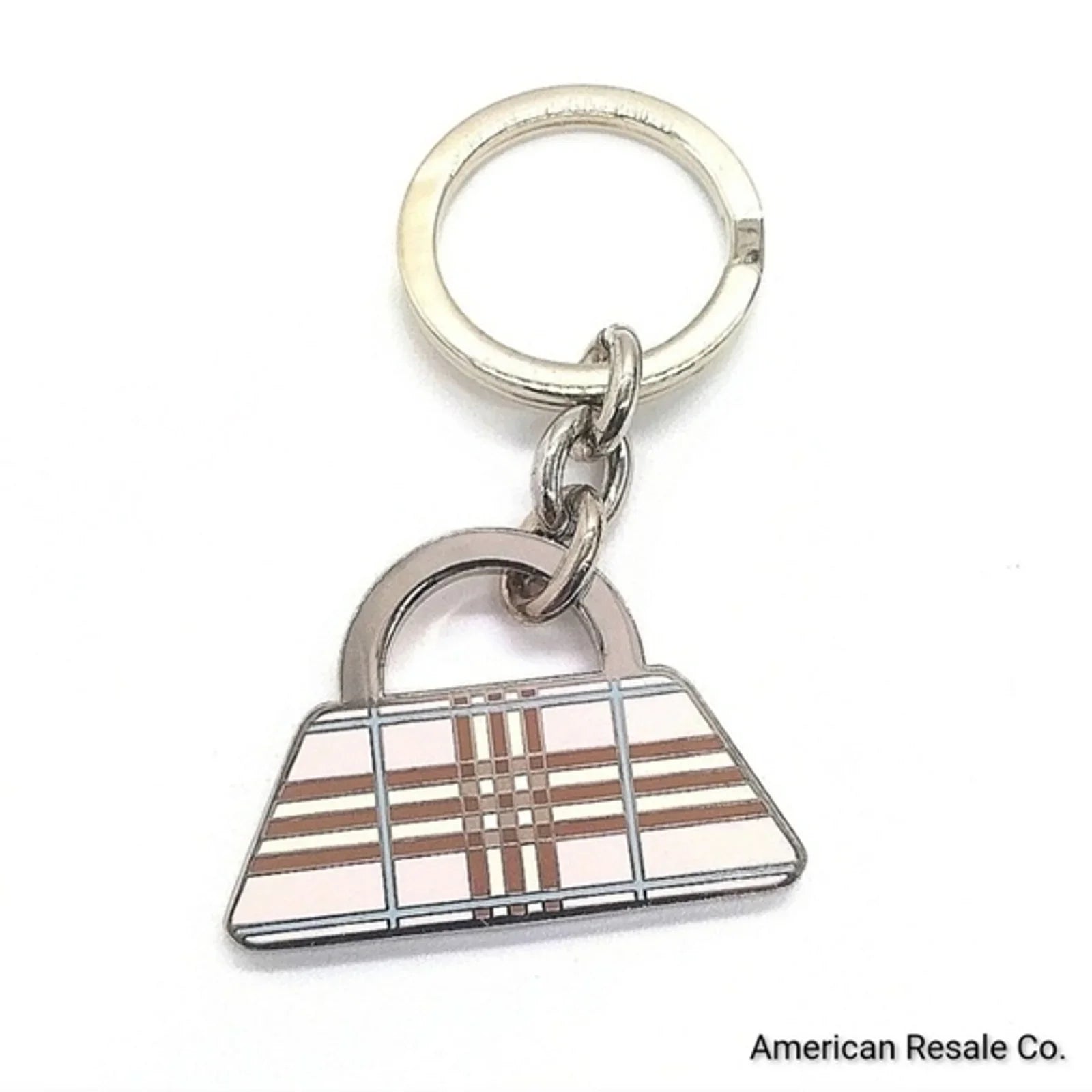 Vintage BURBERRY Nova Check Mini Purse Keychain Fob Purse Charm