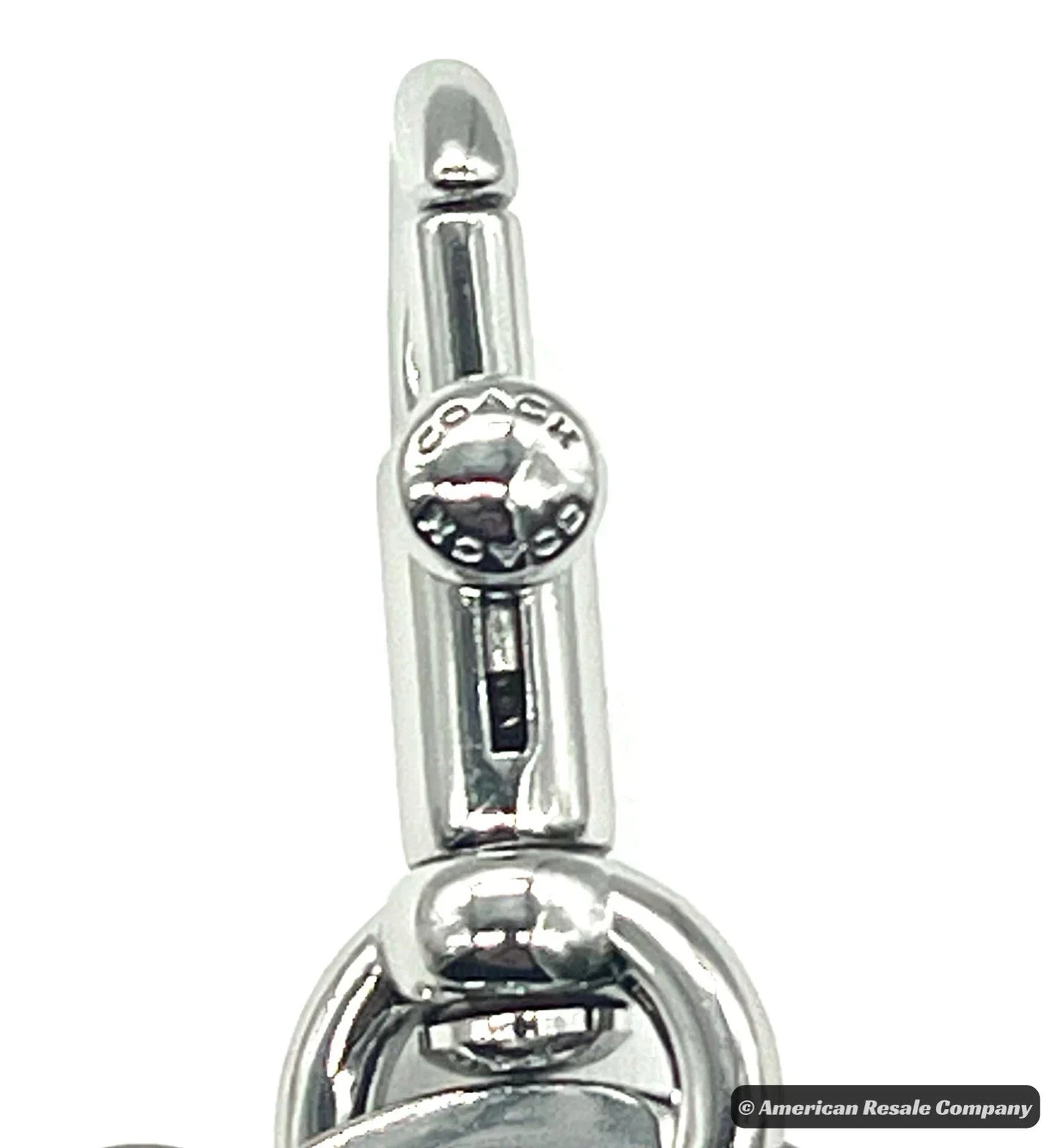 COACH Buttons Vintage Retired Rare Trigger Snap Keychain Fob #F63982