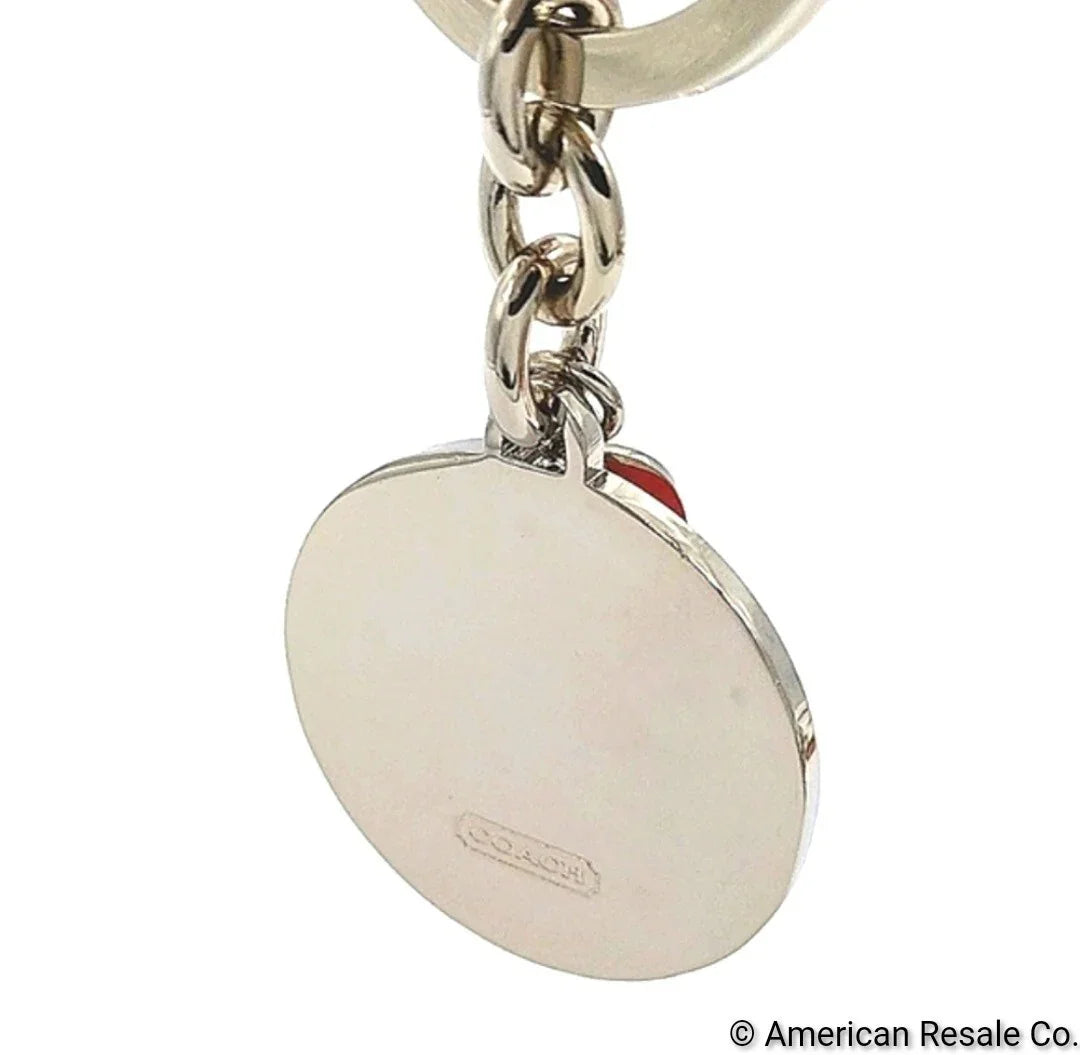  Vintage COACH Orange Tangerine Fruit Keychain Purse Charm Key Ring Fob-Rare