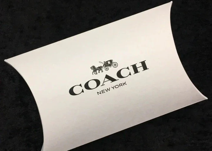 Lot of 5 Coach New York Pillow Boxes Gift Jewelry Wallet Wristlet Logo White New