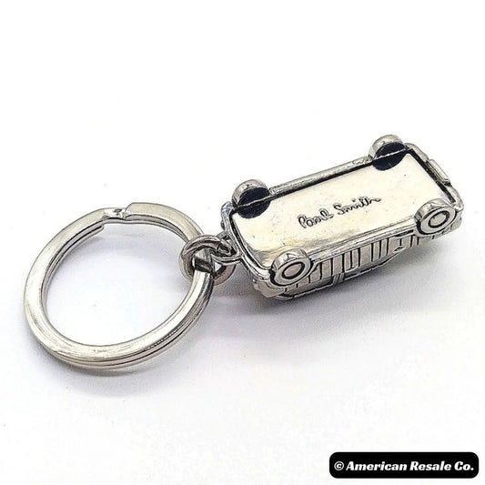 Vintage Paul Smith Taxi Mini Cooper Keychain in Silver - Rare