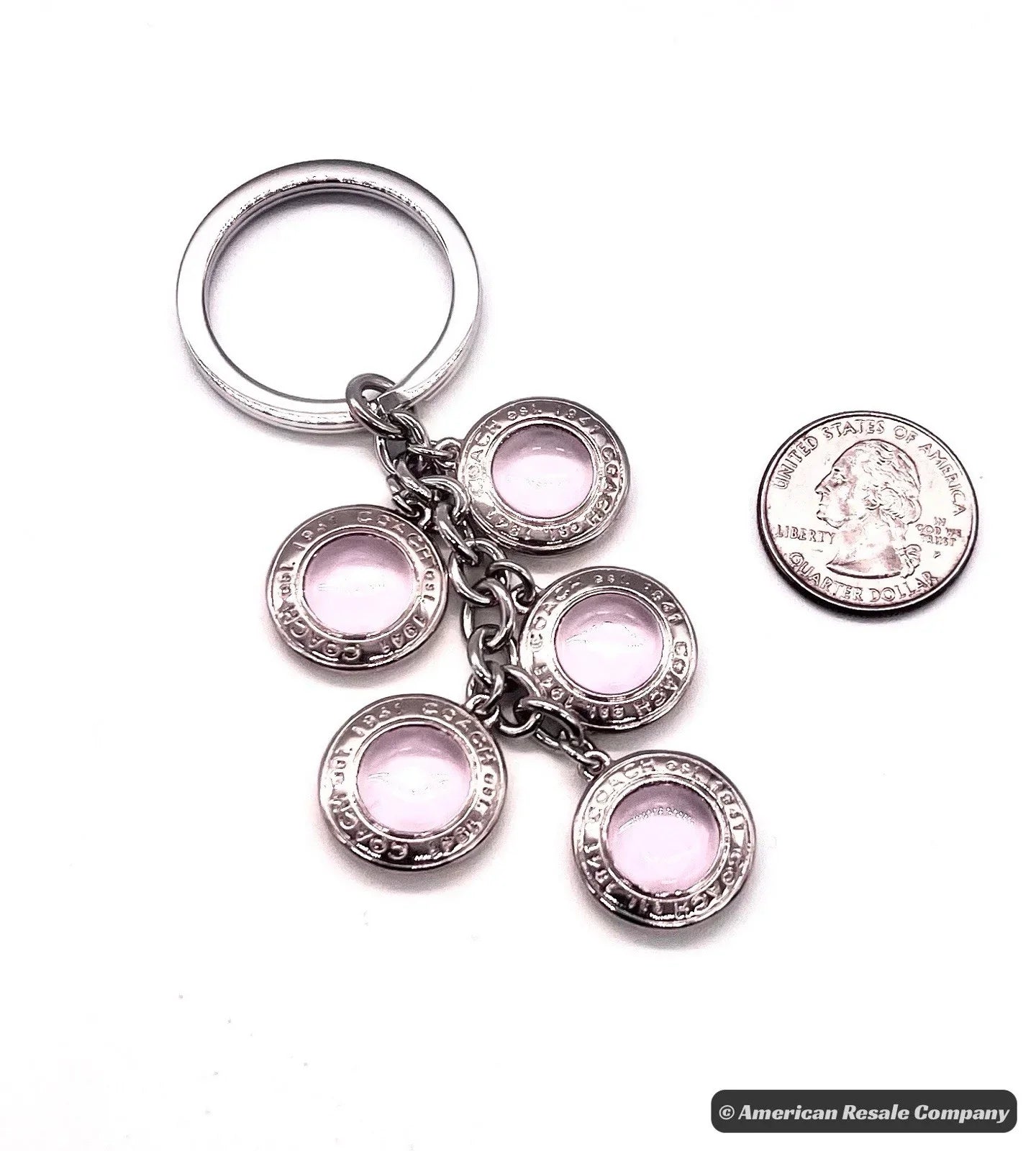 COACH Vintage Cascading Tiger Eye Multi Charm Keychain Fob-Authentic-Rare! $129