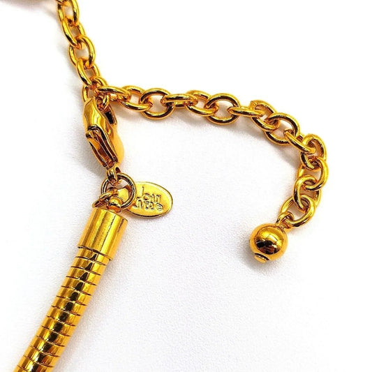 Vintage JOAN RIVERS 18" Gold Snake Omega Choker Collar Necklace-Rare