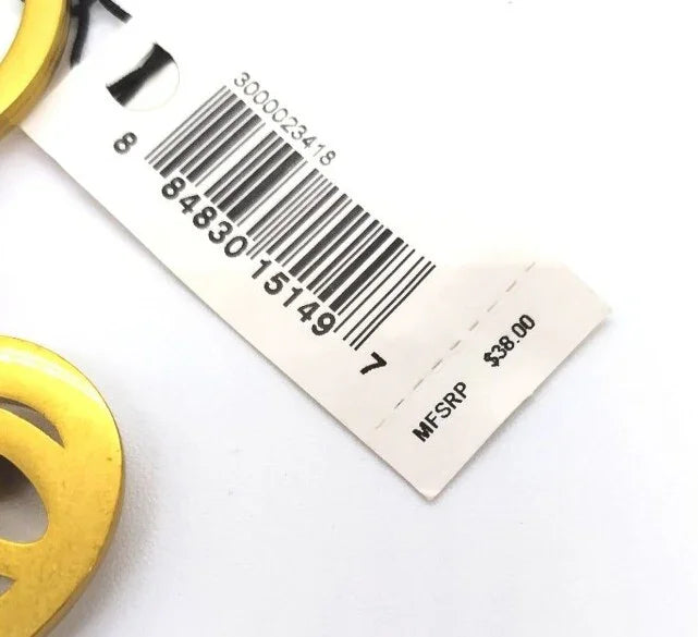 Rare NWT COACH Brass Script Heart Keychain Fob Purse Charm Style 92069