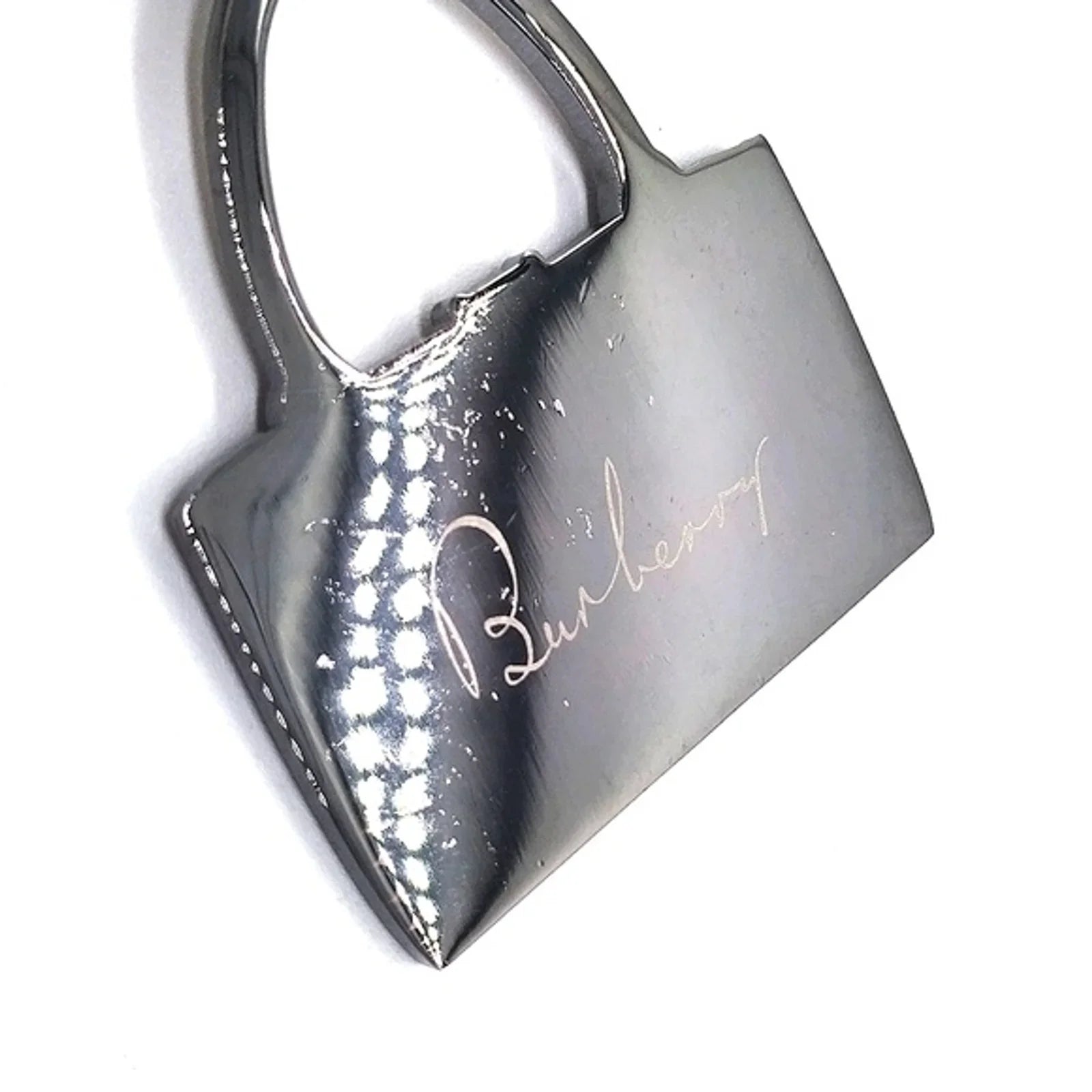 Vintage Burberry Plaid Purse and Heel Keychain FOB Tigger Snap Purse Charm